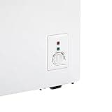 Willow W198CFW 199L Freestanding Chest Freezer with Removable Storage Basket, Adjustable Thermostat, 4* Freezer Rating, Low Noise - White