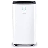 Devola 12L/day Low Energy Dehumidifier | Quiet & Energy Efficient (costs less than 5p per hour) Dehumidifiers for Home | Laundry Drying Dehumidifier | Dust Filter | Continuous drainage