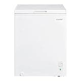 COMFEE' RCC146WH2UK(E) 143L Freestanding Chest Freezer with Digital Temperature Control, 4 Star Freezer Rating, Suitable for Outbuildings, Garages and Sheds, White