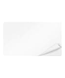 Self-Adhesive PVC Cards Plastic - Pack of 100 by Lanyards Tomorrow Blank White Standard CR80 Credit Card Size 86 x 54mm Thin 320 Micron with 175 mic Paper Backing Printable for ID Card Printers