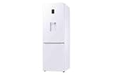 Samsung 4 Series Frost Free Classic Fridge Freezer, with Non Plumbed Water Dispenser, Wine Shelf and Big Door Bins, SpaceMax and All Around Cooling Technologies, White, RB34C652DWW/EU