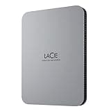 LaCie Mobile Drive Moon 5TB, External Hard Drive Portable, USB-C 3.2, PC Mac iPad & iPhone, Data Rescue Services (STLP5000400)