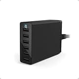 Multi USB Charger, Anker 60W USB Charging Station, 6-Port Family-Sized Desktop USB Plug, For iPhone 15/15Pro/15 Pro Max/14/14 Pro/14 Pro Max/13 Pro/13 Pro Max, Samsung, iPad, and More (Black)