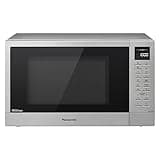 Panasonic NN-ST48KSBPQ Inverter Microwave Oven with Glass Turntable, 32L, 1000W, 25 Auto Programmes, Auto Defrost, 7 Power Levels, Timer, Digital LED Display, Stainless Steel Exterior