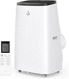GarveeHome Portable Air Conditioner, 14000 BTU Smart AC with Window Kit, 24H Timer & Fan Mode, Ventless Design, Portable AC with Hose Needed.