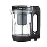 Morphy Richards 1.6L Clarity Soup Maker, Portion Control, 9 Featured Settings, Smart Response Technology, Keep Warm, Soup and Smoothie Maker, White & Black, 501050