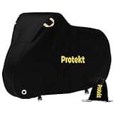 Protekt Bike Cover for 2 Bikes - 190T Nylon Push Bike Covers for Outside Storage, Heavy Duty, Waterproof, Dust Resistant, Anti Rain, UV Coated, Lock Holes Storage Bag for Mountain Bike/Bicycle/E-Bikes