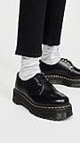 Dr. Martens Unisex 1461 Quad Oxford, Blk Polished Smooth, 7 UK