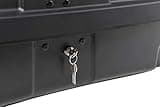 Menabo Race 4 Tow Bar Bicycle Carrier for 4 Bikes with QuickStop Folding Mechanism and Boxxy Luggage Box Black