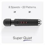 bed geek Handheld Wireless Personal Wand Massager – Waterproof, USB Rechargeable, 20 Vibration Patterns, 8 Speeds, Memory Feature, Skin-Soft Silicone for Ultimate Relaxation Massage Wand
