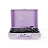 Crosley Cruiser Plus Portable Turntable - Bluetooth Record Player, 3-Speed Suitcase Vinyl Player, Home Turntables for Vinyl Records, Built in Stereo Speakers & Bluetooth Receiver, AUX Input, Lavender