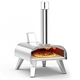 BIG HORN OUTDOORS Pizza Ovens Wood Pellet Pizza Oven Wood Fired Pizza Maker Portable Stainless Steel Pizza Grill