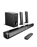 ULTIMEA 4.1ch Sound Bar for Smart TV with Subwoofer, App, Peak Power 200W, 2-in-1 Detachable Bluetooth 5.3 Soundbar, Bass Adjustable, 3 EQ Modes TV Sound Bar, ARC/Optical/Aux, Apollo S50 2025 Version
