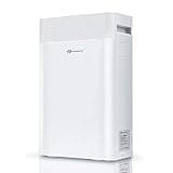PureMate Air Purifier for Home 5 in1 with Ioniser and Sleep Mode - True HEPA Filter & Active Carbon, Removes Germs & Viruses, Allergies & Asthma, Pollen, Dust, Smokers, Hay Fever, Pets Dander