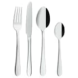 Grunwerg Windsor 24-Piece Boxed Mirror Cutlery Set 24BXWDR, 18/0 Stainless Steel
