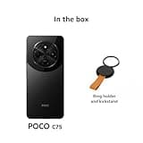 Xiaomi POCO C75 4G Black-Smartphone 8+256GB, 2.0GHz, Immersive 6.88" display, Massive 5160mAh battery, Clear 50MP AI dual camera, Powerful octa-core processor (UK Version + 2 Years Warranty)