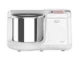 ULTRA Mini Table Top 1.25L Wet Grinder with Atta Kneader, 110-volt (New Model), Stainless Steel, White
