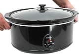 Premium Black Slow Cooker 8.0L Pot + Removable Ceramic Inner Bowl Steam Grill