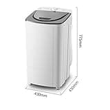 MGHRUE 10Kg Spin Dryer, Energy & Power Saving Spinner, 360° Blue Light, 2800 RPM Portable Clothes Dryer