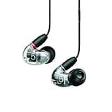 Shure Wired Sound Isolating Earbuds, High Definition Sound plus Natural Bass, Three Drivers, In-Ear Fit, Detachable Cable, Durable Quality, Compatible with Apple and Android Devices, Clear, Aonic 5