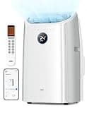 Dreo Smart 3-in-1 Portable Air Conditioner, 10000 BTU Drainage-Free Cooling AC Unit, Silent Mobile Air Conditioner for Bedroom, APP/Voice/Remote Control, 24h Timer with Fan &Dehumidifier, AC515S