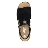 Rieker Antistress Womens Black Sandal - Size 6 - Black