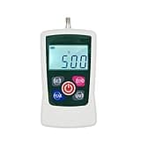 VISLONE Digital Force Gauge 500N/ 50kg/ 110Lb/ 1760oz Portable Push Pull Force Meter Unit Switchable Backlit Mini Dynamometer with 6 Fixture Heads, Storage Case, Auto Power off