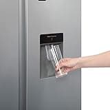 Willow WSBS84DS 433L Total No Frost American Style Fridge Freezer with Adjustable Thermostat, Water Dispenser, Mark-Proof Finish, 2 Year Warranty - Silver