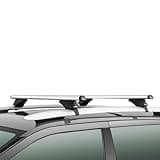 Nomad Menabo Tiger Roof Bar For Volvo V40 Cross Country (2013-) Integrated Railing Heavy Duty Lockable Car Rack With Rails Set Of 2 Aluminium Rail 120cm In Length Silver