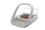 Sure Petcare SureFeed Microchip Pet Feeder with Sealed Lid, RFID Collar Tags Compatible, Works for Wet and Dry Food, White, 4 x C Cell Batteries Required, Not Included