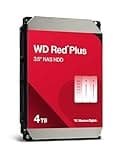 WD Red Plus 4TB NAS 3.5" Internal Hard Drive - 5400 RPM Class, SATA 6 Gb/s, CMR, 256MB Cache
