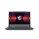MSI Thin 15 Inch FHD Gaming Laptop - (Intel Core i5-12450H, NVIDIA GeForce RTX 4050, 16GB RAM, 512GB SSD, Windows 11 Home Plus) - Cosmos Grey