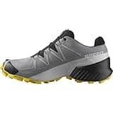 Salomon Men's Speedcross Gore-TEX Running Shoe, Sharkskin/Black/Lemon, 9.5 UK