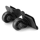 Volein 2 Pairs Suitcase Replacement Wheels Spinner Luggage Replacement Wheels Spare Suitcase Casters with 2 Screw Holes(V237)