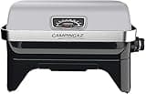 Campingaz Gas BBQ Attitude2go CV, Low-Smoking Portable Barbecue, Camping Grill, Tabletop Grill, Barbecue with Lid, Thermometer and Cast Iron Grid, Runs on CV 470 Plus Gas Cartridge, Grey