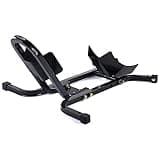 BikeTek Motorcycle Motorbike Front Wheel Chock Locking Stand System 17-21" Adjustable Fixing Holder Support Van Trailer Transport System