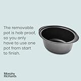 Morphy Richards 6.5L Easy Time Slow Cooker, Automatic Heat Settings, Keep Warm Mode, Hob Proof, Countdown Indicator, Dishwasher Safe Pot, Matte Black, 461021