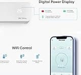 12000 BTU Air Conditioner Wall Split Wi Fi 5 In 1 Air Cooler Heater Dehumidifier Air Purifier Fan With Heat Pump Remote Control 3.4 kW A++ Rating 2 Pipes and Installation Kit Included