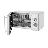 Caterlite 900W Manual Microwave and Grill 23 Litre, Stainless Steel, Silver, 5 Power Settings, Timer Range: 30 mins, Dimensions: 281(H) x 483(W) x 396(D) mm, CK018