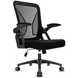 Durrafy Ergonomic Office Chair,High Back Desk Chair with Adjustable Armrest and Lumbar Support,Height Adjustable,Breathable Mesh Backrest for Comfort,Swivel Computer Task Chair for Home/Office, Black