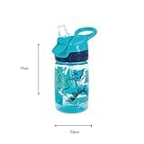 Nuby Incredible Gulp Water Bottle - No Spill Active Toddler Sippy Cup | 360ml / 12oz | Carry Handle | Dishwasher and Microwave Safe | Suitable Beaker for 18 Months Plus (Dinosaurs, Pack of 2)