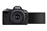 Canon EOS R50 Mirrorless Camera + RF-S 18-45mm F4.5-6.3 IS STM + RF-S 55-210mm F5-7.1 IS STM Lens - 24.2MP, APS-C, 15fps | 4K Oversampled 6K Video | Wi-Fi, Bluetooth | Compact for Travel & Vlogging