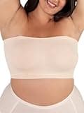 SHAPERMINT Convertible Strapless Bras for Women - Bandeau Bra, Strapless Top, Bandeau Top, Wireless Bra - Strapless Shapewear from Small to Plus Size Beige