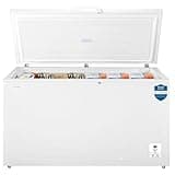 Teknix CH420 Freestanding Chest Freezer - 420L Capacity - Suitable for Garages, Outbuildings and Sheds - Refrigeration Mode - Temperature Control - 4 Star Freezer Rating - White