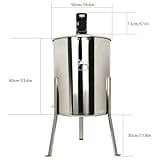 LSyySy Honey Extractor Electric Stainless Steel Beekeeping Equipment for Efficient Honey Extraction, Pro Honey Spinner for Bee Farms