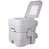 Dripex Portable Camping Toilet - 20L Handle Removable Handle Portaloo with Flush for Outdoor Camping Hiking Travel Caravan
