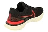 NIKE React Infinity Run Flyknit 3 Men Running Trainers Sneakers Shoes DH5392 (Black/Siren RED-Team RED-Volt 007) (UK_Footwear_Size_System, Adult, Men, Numeric, Medium, Numeric_9_Point_5)