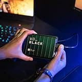 WD_BLACK P10 Game Drive 2TB external portable HDD Gaming drive, for On-The-Go Access To Your Game Library - Works with Console or PC, save up to 125 games, black