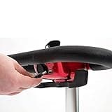 Drive Devilbiss Elite Auto Folding Electric Mobility Scooter/LED Front Headlight & USB Charging Port - Striking Design, Metallic Silver Finish, & Light-Up LCD Screen for Smooth Riding - Red