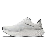 New Balance Men's Fresh Foam X More V4 Running Shoe, White/Black Metallic/Black, 11.5 UK
